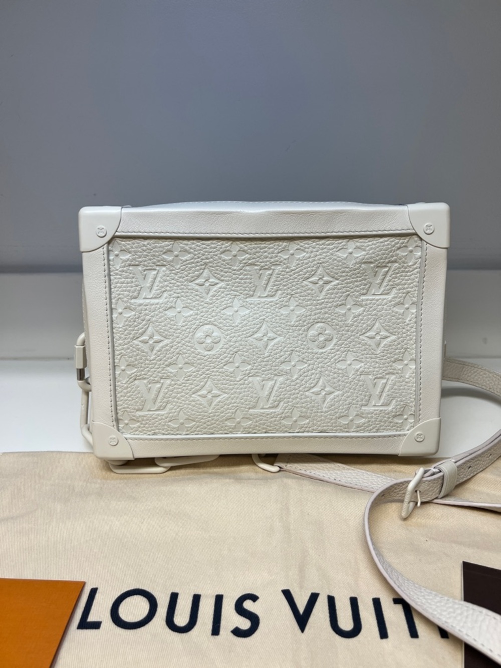 Louis Vuitton Ivory Monogram Soft Trunk Crossbody Bag